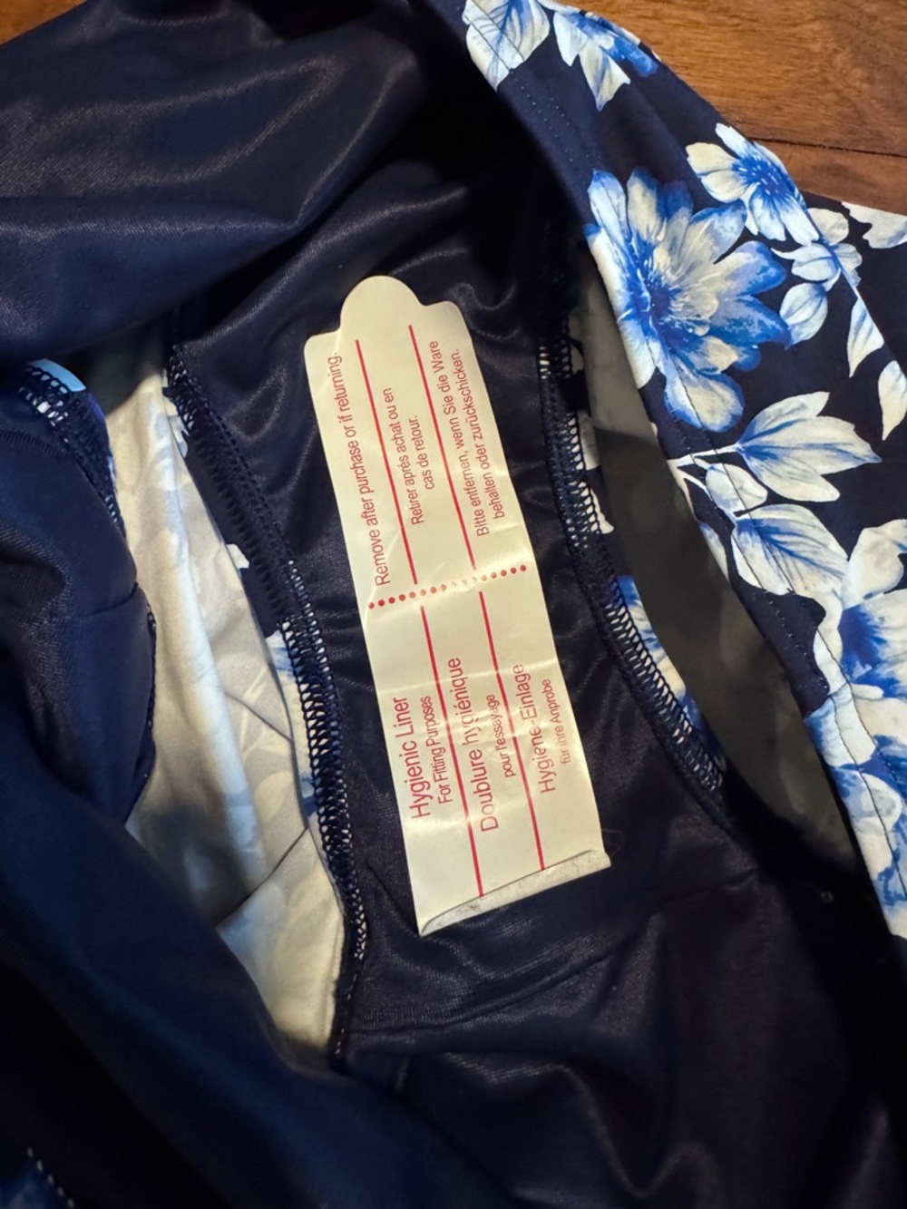 Land’s End Tankini Top with twisted front and matching Swim Skirt NWOT Sz 12 - Picture 6 of 14